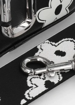 Best MARC JACOBS The Daisy Snapshot Black White Leather Camera Bag