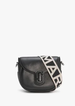 Discount MARC JACOBS The J Marc Small Black Leather Saddle Bag