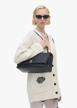 Fashion MARC JACOBS The Large Dual Black Leather Shoulder Bag