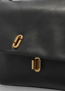 Fashion MARC JACOBS The Large Dual Black Leather Shoulder Bag