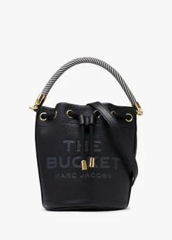 Best MARC JACOBS The Leather Black Bucket Bag