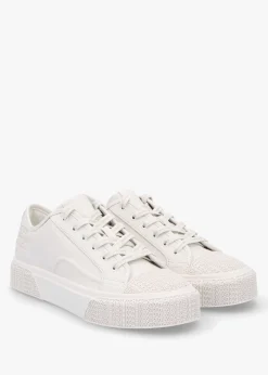 New MARC JACOBS The Leather Cotton White Trainers