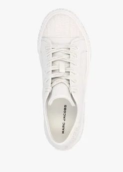 New MARC JACOBS The Leather Cotton White Trainers