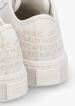 New MARC JACOBS The Leather Cotton White Trainers