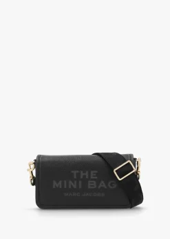 Online MARC JACOBS The Leather Mini Black Cross-Body Bag