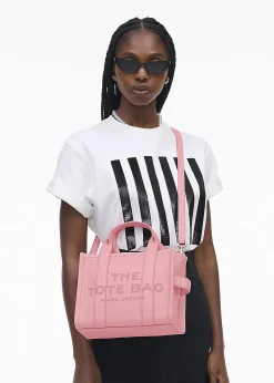 New MARC JACOBS The Leather Small Ribbon Pink Tote Bag