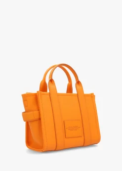 Online MARC JACOBS The Leather Small Tangerine Tote Bag