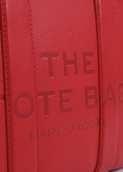 Fashion MARC JACOBS The Leather Small True Red Tote Bag