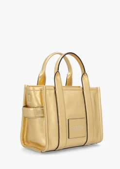 Clearance MARC JACOBS The Metallic Leather Small Gold Tote Bag