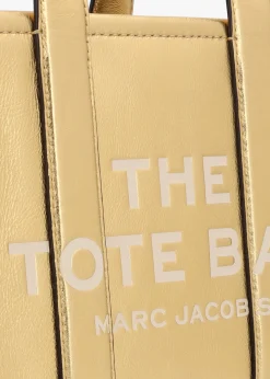Clearance MARC JACOBS The Metallic Leather Small Gold Tote Bag
