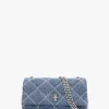 Discount MARC JACOBS The Mini Dual Light Wash Indigo Denim Bag