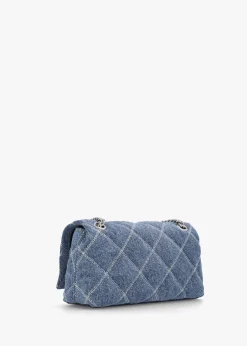 Discount MARC JACOBS The Mini Dual Light Wash Indigo Denim Bag