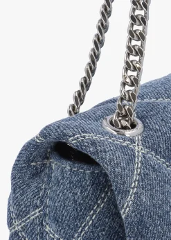 Discount MARC JACOBS The Mini Dual Light Wash Indigo Denim Bag