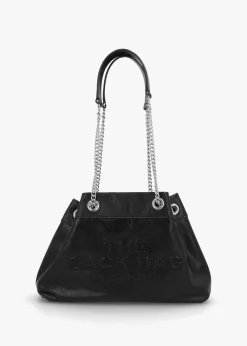 Sale MARC JACOBS The Small Black Leather Chain Sack Bag