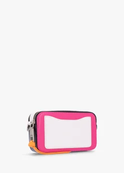 Hot MARC JACOBS The Snapshot Hot Pink Multi Leather Camera Bag