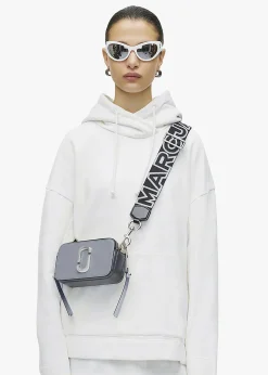 Sale MARC JACOBS The Snapshot Wolf Grey Multi Leather Camera Bag