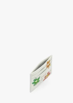 Outlet MARC JACOBS The Wild Daisy White Multi Leather Card Case