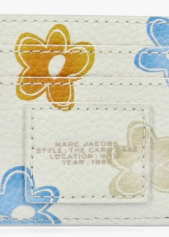 Outlet MARC JACOBS The Wild Daisy White Multi Leather Card Case