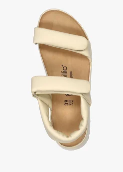 Online PAPILLIO Theda Ecru Natural Leather Sandals