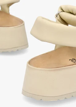 Online PAPILLIO Theda Ecru Natural Leather Sandals