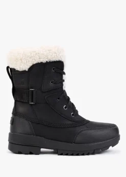 Clearance SOREL Torino II Black Sea Salt Leather Parc Boots