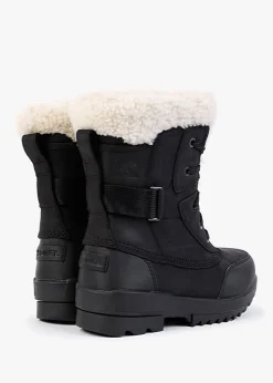 Clearance SOREL Torino II Black Sea Salt Leather Parc Boots