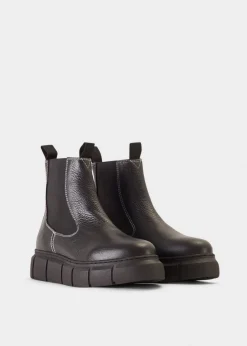 Fashion SHOE THE BEAR Tove Bicolour Black Leather Chelsea Boot