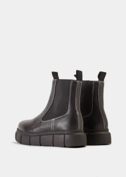 Fashion SHOE THE BEAR Tove Bicolour Black Leather Chelsea Boot