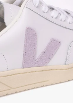 Hot VEJA V-12 Leather Extra White Parma Magenta Trainers