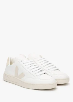 Hot VEJA V-12 Leather Extra White Sable Trainers