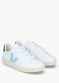 Best VEJA V-12 Leather Extra White Steel Nautico Trainers