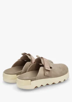 Fashion SOREL Viibe Omega Taupe Honey White Suede Clogs