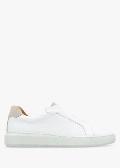 Online DANIEL Viola White Leather Low Profile Trainers