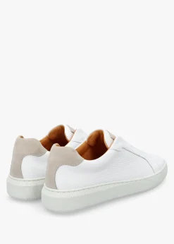 Online DANIEL Viola White Leather Low Profile Trainers