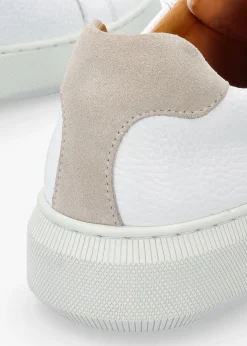 Online DANIEL Viola White Leather Low Profile Trainers