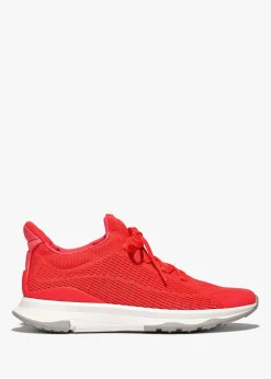 Best FITFLOP Vitamin FFX Knit Neon Orange Red Trainers