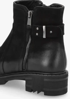 Sale DANIEL Voluptas Black Leather Ankle Boots