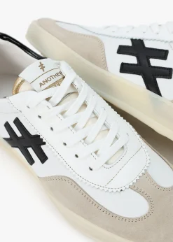 New ANOTHER TREND White Leather & Suede Trainers