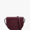 Online LAUREN RALPH LAUREN Witley Medium Red Leather Cross-Body Bag