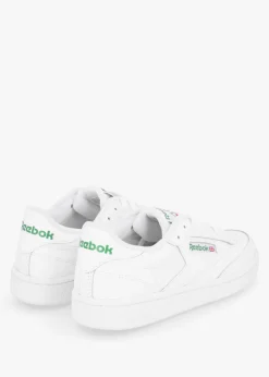 New REEBOK Women's Club C 85 Cloud White Gold Metallic Leather Tennis Trainers