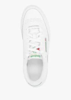 New REEBOK Women's Club C 85 Cloud White Gold Metallic Leather Tennis Trainers