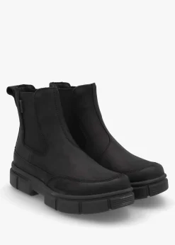Online SOREL Women’s Explorer STRT™ Black Black Leather Chelsea Boots