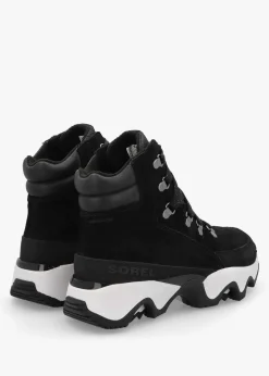 Discount SOREL Women's Kinetic™ Impact Conquest Plus Waterproof Black Sea Salt Ankle Boots