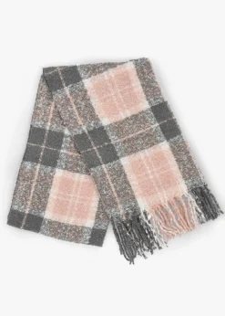 Best BARBOUR Women’s Saltburn Grey Rose Beanie & Tartan Scarf Gift Set