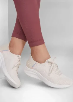 Clearance SKECHERS Women’s Slip Ins Ultra Flex 3.0 Brilliant Natural Trainers