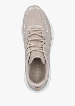 Clearance SKECHERS Women’s Tres-Air Uno Glit-Airy Taupe Trainers