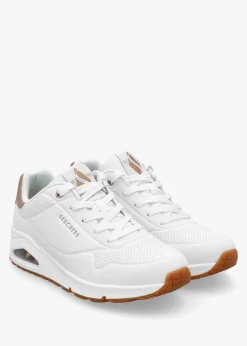 Discount SKECHERS Women’s Uno Golden Air White Trainers