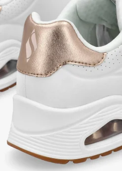 Discount SKECHERS Women’s Uno Golden Air White Trainers