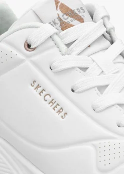 Discount SKECHERS Women’s Uno Golden Air White Trainers