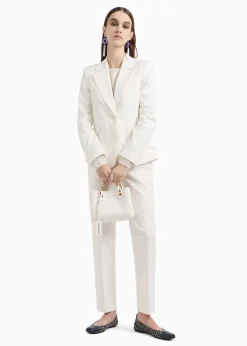 Discount EMPORIO ARMANI X Small Cream Cross-Body Shopper Bag